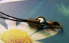 Accessories - Black Strap Lariat Lanyard With 10mm Bronze Lobster Clasp Cell Phone Accessory Set Of 50 Pcs A3495