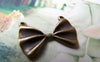 Accessories - Bow Tie Connector Antique Bronze Charms 15x22mm Set Of 10 Pcs A745