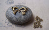 Accessories - Bow Tie Connectors Antique Bronze Bowknot Charms 14x25mm Set Of 10 A4733