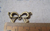Accessories - Bow Tie Connectors Antique Bronze Bowknot Charms 14x25mm Set Of 10 A4733