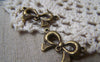 Accessories - Bow Tie Connectors Antique Bronze Bowknot Charms 14x25mm Set Of 10 A4733