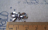 Accessories - Bow Tie Knot Connector Antique Silver Bowtie Charms 14x22mm Set Of 10 Pcs A787