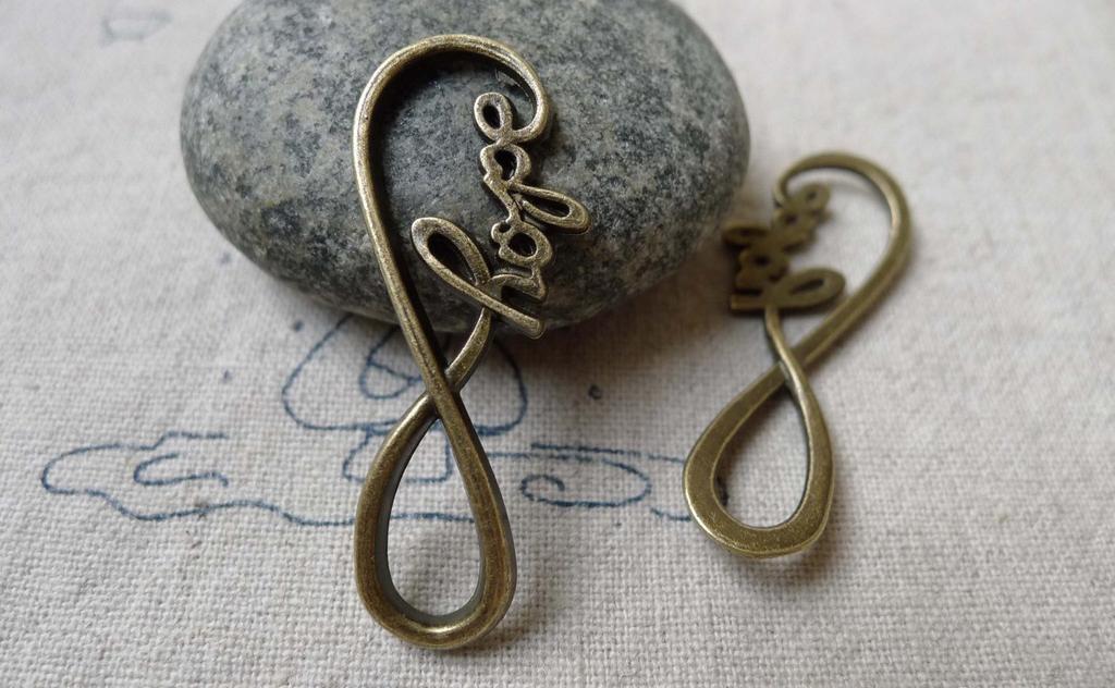 Accessories - Bracelet Connector Antique Bronze Charms 15x39mm Set Of 20 Pcs A6633