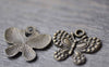Accessories - Bronze Butterfly Charms Flat Back Pendants 21x24mm Set Of 10 Pcs A7819