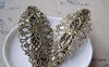 Accessories - Bronze Hair Barrette Hair Clips Filigree Flower Pinch 35x80mm Set Of 2 Pcs A1945