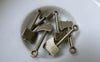 Accessories - Bronze Hatchet Charms Small Axe Tool Pendant 10x24mm Set Of 30 Pcs A7827