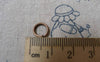 Accessories - Bronze Silver Gold Brass Platinum Copper Jump Rings Size 8mm 16gauge Various Color Available