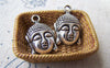 Accessories - Buddha Head Charms Antique Silver Religious Findings 15x22mm Set Of 10 Pcs A1234