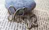 Accessories - Butterfly Frame Antque Bronze Filigree Charms 16x18mm Set Of 10 Pcs A758