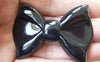 Accessories - Cabochon Bow Tie Black Bowtie Knot Resin Cameo 43x59mm Set Of 10 Pcs A2993