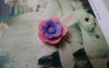 Accessories - Cabochon Resin Purple And Pink Flower Cameo 13mm Set Of 20 Pcs A5705