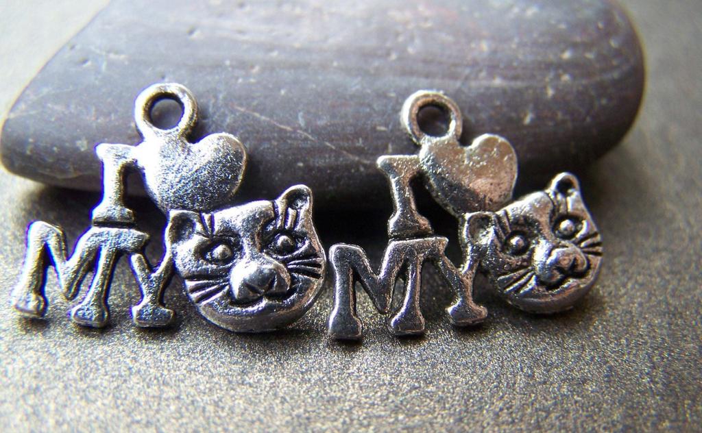 Accessories - Cat Charms Antique Silver Lion Charms 17mm Set Of 20 Pcs A1763