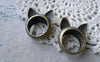 Accessories - Cat Ear Ring Pendants Bronze Charms Set Of 6 Pcs A7774