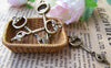 Accessories - Cat Key Pendants Antique Bronze Skeleton Key Charms 10x35mm Set Of 20 A192