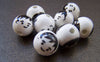 Accessories - Ceramic Boy Beads Hand Painted Round Loose Beads 14mm Set Of 10 Pcs A1881