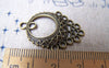 Accessories - Chandelier Earring, Antique Bronze Filigree Drops, Pendant Charms 24x32mm Set Of 20 Pcs A412