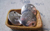 Accessories - Charms With Sayings Antique Silver Round Pendants 20mm Set Of 10 Pcs A1330