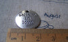 Accessories - Charms With Sayings Antique Silver Round Pendants 20mm Set Of 10 Pcs A1330