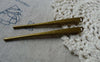Accessories - Chopsticks Pendants Antique Bronze 3D Heavy Weight Charms 5x68mm Set Of 6 Pcs A5468