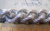 Accessories - Chunky Chain Silver Textured Aluminium Thick Curb Chain Set Of 3.3 Ft (1m) A2458