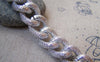 Accessories - Chunky Chain Silver Textured Aluminium Thick Curb Chain Set Of 3.3 Ft (1m) A2458