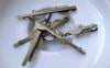 Accessories - Comb Bobby Pin Antique Bronze Filigree Hair Clips 45mm Set Of 10 Pcs A7546