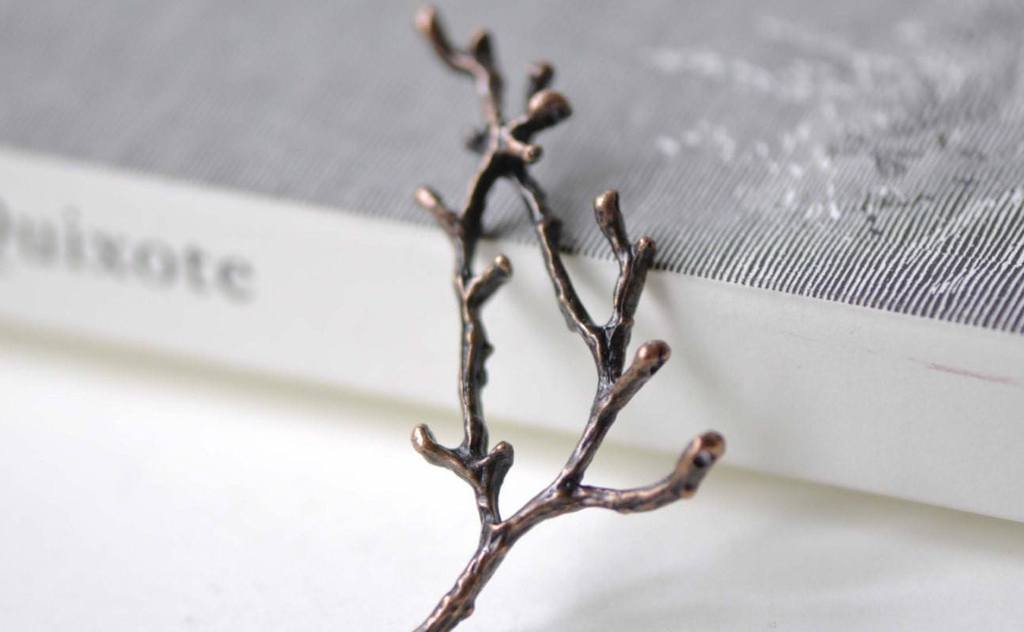 Accessories - Coral Branch Connectors Antique Copper Twig Pendants 30x52mm Set Of 10 Pcs A7871