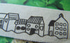 Accessories - Cotton Ribbon Black House Print Label String Set Of 5 Meters A2589