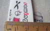 Accessories - Cotton Ribbon Print Label String Sewing Stuff Black And Red Set Of 10 Pcs A2601