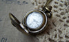 Accessories - Cupid Angel Pocket Watch Necklace CHAIN INCLUDED 31x38mm Set Of 1 Pc A5733