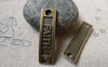 Accessories - Curved Bracelet Connector Antique Bronze Charms 10x35mm Set Of 10 Pcs A6411