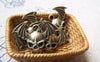 Accessories - Devil Wing Charms Antique Bronze Skull Pendants 22mm Set Of 10 Pcs A1582