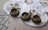 Accessories - Dog Food Bowl Antique Bronze Charms 11x15mm Set Of 10 Pcs A1195