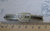 Accessories - Double Heart Bobby Pin Antique Bronze Wide Hair Clips 53mm Set Of 30 Pcs A7535