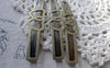 Accessories - Double Heart Bobby Pin Antique Bronze Wide Hair Clips 53mm Set Of 30 Pcs A7535
