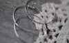 Accessories - Earring Hoops Platinum White Gold Tone Round Ear Wire 30mm Set Of 10 PcsA7813