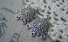 Accessories - Earring Pendant Antique Silver Three Loops Round Charms 17x20mm Set Of 10 A4935