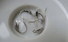 Accessories - Earwire Antique Silver Textured Fishhook French Hook 15mm Set Of 10 Pcs A6599