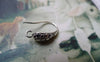 Accessories - Earwire Antique Silver Textured Fishhook French Hook 15mm Set Of 10 Pcs A6599