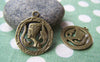 Accessories - Egyptian Queen Nefertiti Antique Bronze Round Charms 24mm Set Of 10 Pcs A691