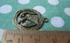 Accessories - Egyptian Queen Nefertiti Antique Bronze Round Charms 24mm Set Of 10 Pcs A691