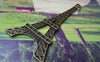 Accessories - Eiffel Tower Pendants Antique Bronze Charms Double Sided 35x68mm Set Of 6 A1669