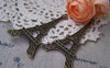 Accessories - Eiffel Tower Pendants Antique Bronze Charms Double Sided 35x68mm Set Of 6 A1669