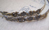 Accessories - Elegant Flower Headband Antique Bronze Metal Hair Band 35x125mm Set Of 1 A3077