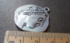 Accessories - European Man Pendants Antique Silver Classic Roman Charms 30mm Set Of 4 Pcs A1561