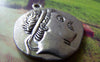 Accessories - European Man Pendants Antique Silver Classic Roman Charms 30mm Set Of 4 Pcs A1561