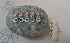Accessories - Five Loops Flower Connector Antique Silver Charms 11x25mm Set Of 20 Pcs A5951