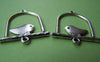 Accessories - Flat Bird Ring Connector Antique Silver Cage Charms 25x33mm Set Of 10 Pcs A803