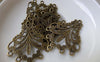 Accessories - Flat Chandelier Earring Drops Antique Bronze Pendant Charms 30x36mm Set Of 10 Pcs A7180