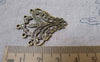 Accessories - Flat Chandelier Earring Drops Antique Bronze Pendant Charms 30x36mm Set Of 10 Pcs A7180